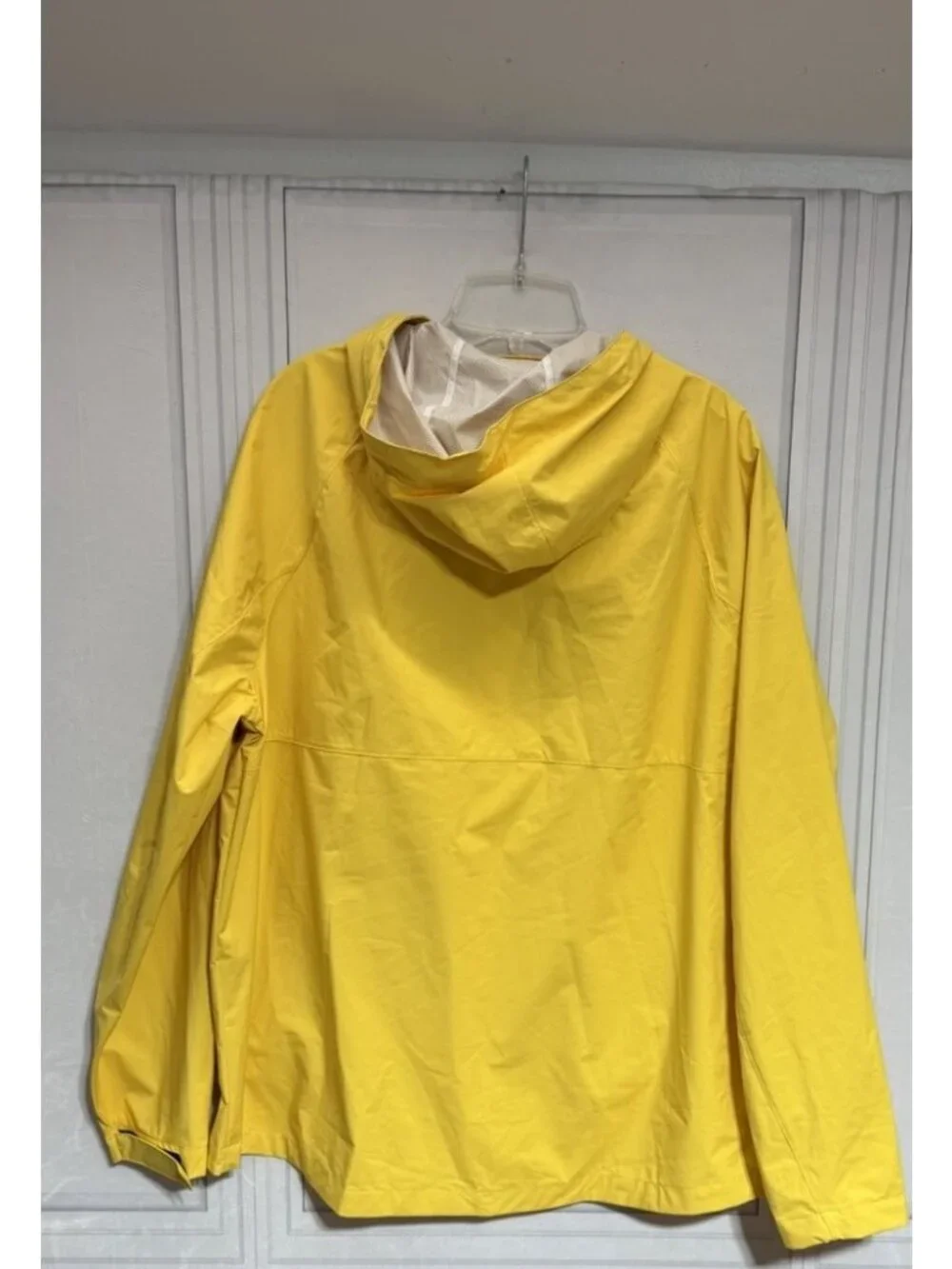 NEW NAUTICA MEN'S WATER RESISTANT YELLOW RAIN JACKET SIZE Large